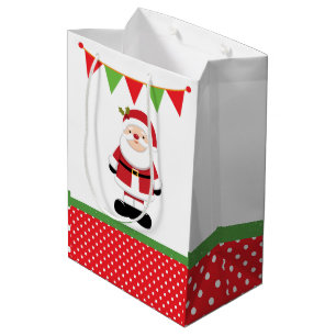 Christmas Santa Claus  Medium Gift Bag