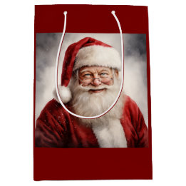 Christmas Santa Claus Medium Gift Bag