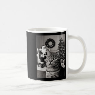Christmas Santa Claus Merry X-mas Funny Cat Selfie Coffee Mug