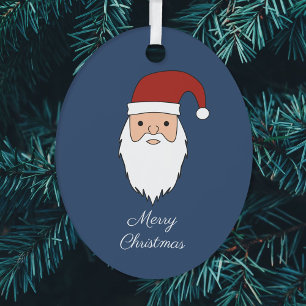Christmas Santa Claus Metal Tree Decoration