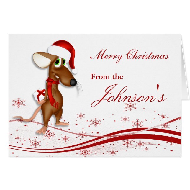 Christmas Santa Claus Mouse (Front Horizontal)