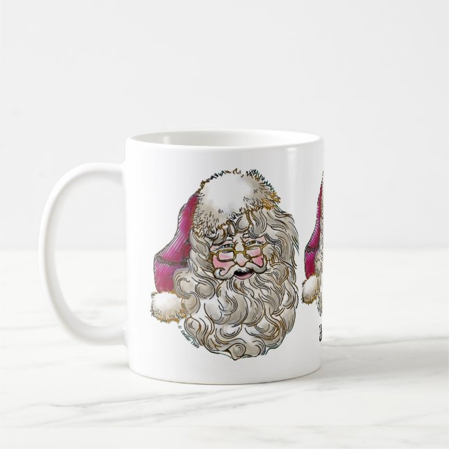 Christmas Santa Claus mugs (Left)