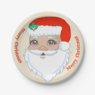 Christmas Santa Claus Paper Plate