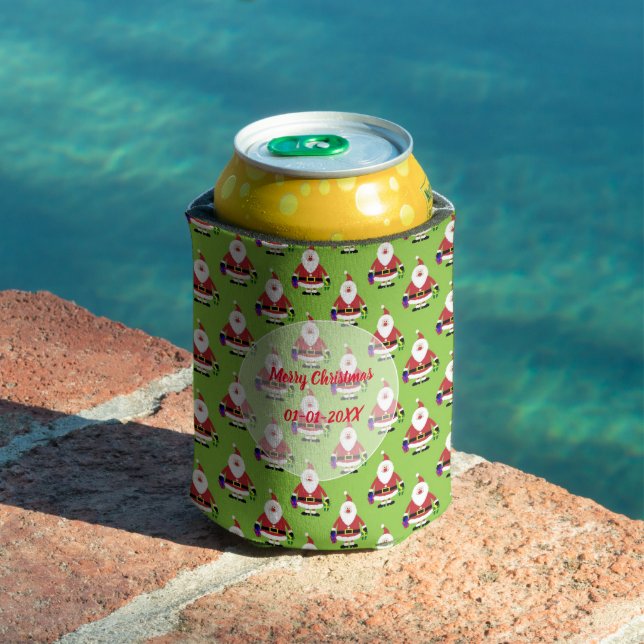 Christmas Santa Claus pattern Can Cooler (In Situ Pool)