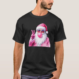 Christmas Santa Claus Pink Bubble Gum Premium  T-Shirt