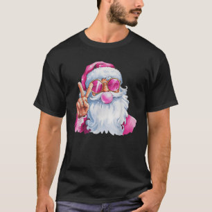 Christmas Santa Claus Pink Bubble Gum  T-Shirt