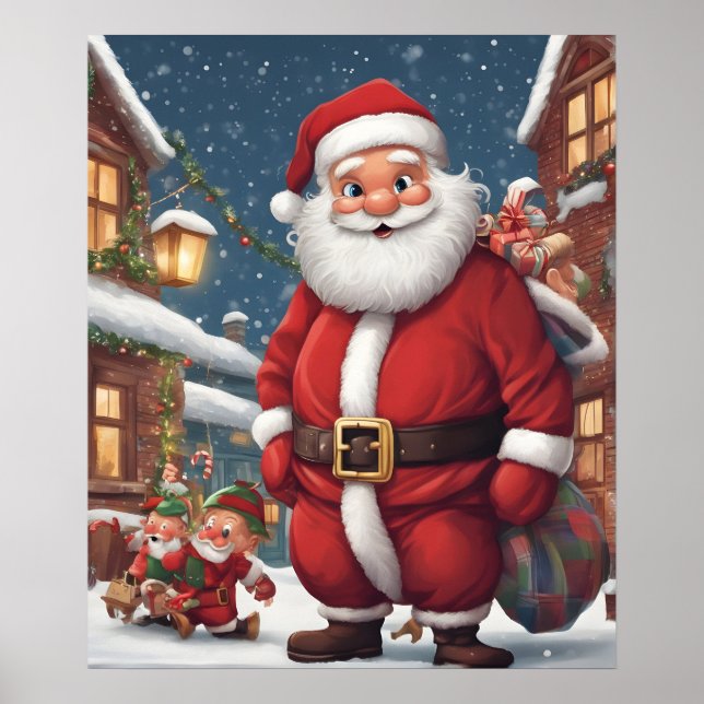 Christmas Santa Claus Poster (Front)