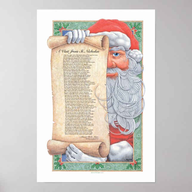 Christmas Santa Claus Print (Front)