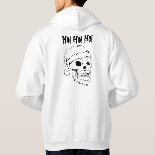 Christmas Santa Claus Reindeer Gift Hoodie (Back)