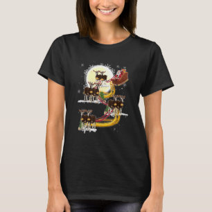 Christmas Santa Claus Riding Goat Goat Xmas T-Shirt