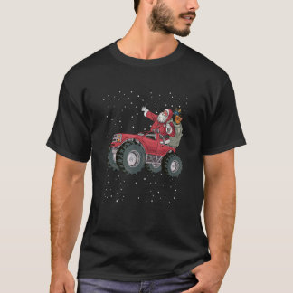 Christmas Santa Claus Riding Monster Truck Xmas Se T-Shirt