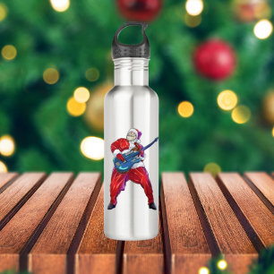 Christmas santa claus rock punk 710 ml water bottle