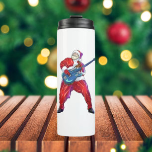 Christmas Santa Claus Rock Punk Thermal Tumbler