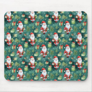 Christmas Santa Claus Seamless Pattern-82909 Mouse Mat