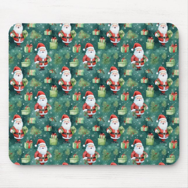 Christmas Santa Claus Seamless Pattern-82909 Mouse Mat (Front)