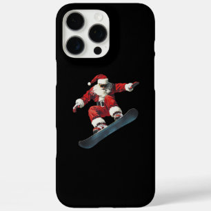 Christmas Santa Claus Snowboard Snowboarding Snowb iPhone 16 Pro Max Case