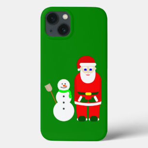 christmas santa claus snowman cute iPhone 13 case