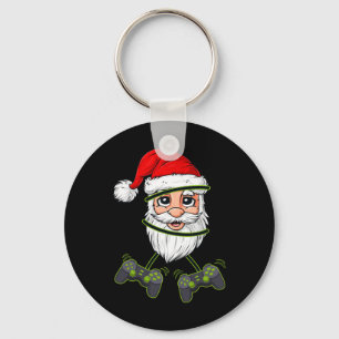 Christmas Santa Claus Video Game Controllers Boys  Key Ring
