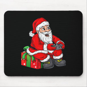 Christmas Santa Claus Video Gamer Controller Boys  Mouse Mat