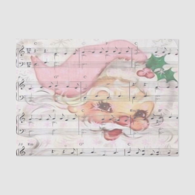 Christmas Santa Claus Vintage Sheet Music (Front)