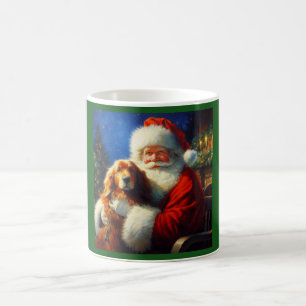Christmas Santa Claus with Dogs 4 Coffee Mug