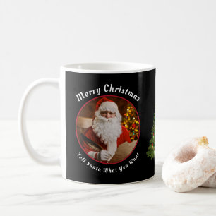 Christmas Santa Clause Christmas Tree Personalise  Coffee Mug