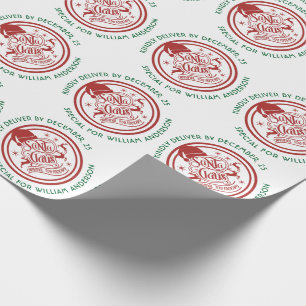 Christmas Santa Clause Delivery Personalised Wrapp Wrapping Paper