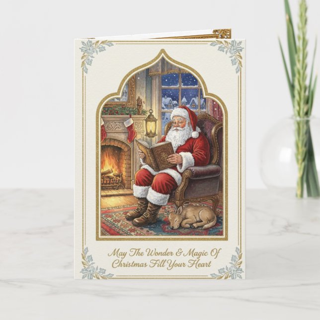 Christmas Santa Clause Holiday Card (Front)
