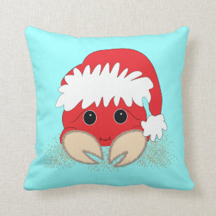 Christmas Santa Crab Pillow
