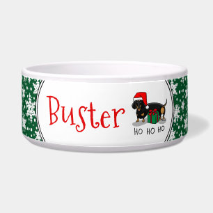 Christmas Santa Dachshund (S black & tan) Cute