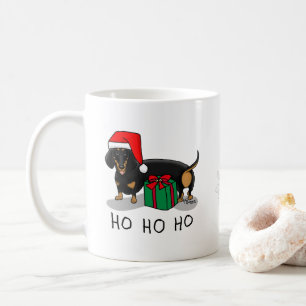 Christmas Santa Dachshund (S black & tan) Cute Coffee Mug