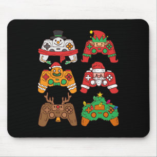 Christmas Santa deer gaming controllers Boys kids Mouse Mat