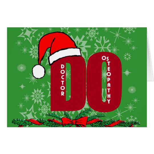CHRISTMAS SANTA DO - DOCTOR OF OSTEOPATHY CARD