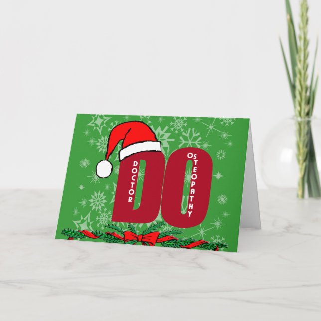 CHRISTMAS SANTA DO - DOCTOR OF OSTEOPATHY HOLIDAY CARD (Front)