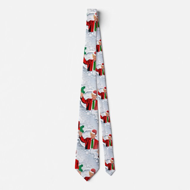 christmas santa donald trump tie (Front)
