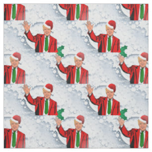 christmas santa donald trump xmas fabric
