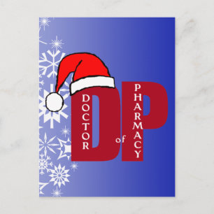 CHRISTMAS SANTA DP - DOCTOR OF PHARMACY HOLIDAY POSTCARD