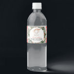 Christmas Santa Elephant Greenery Baby Shower Water Bottle Label<br><div class="desc">Christmas Santa Elephant Greenery Baby Shower Water Bottle Label
Message me if you need any adjustments</div>