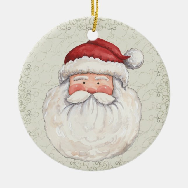 Christmas Santa Exclusive - SRF Ceramic Tree Decoration (Front)