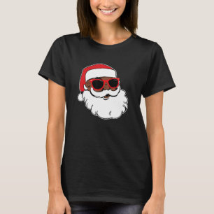 Christmas Santa Face Beard Sunglass Pyjamas Xmas G T-Shirt
