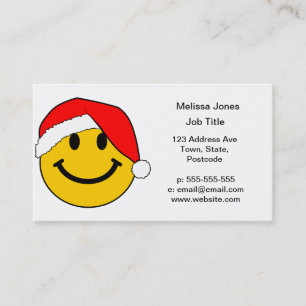 Christmas Santa Face Business Card