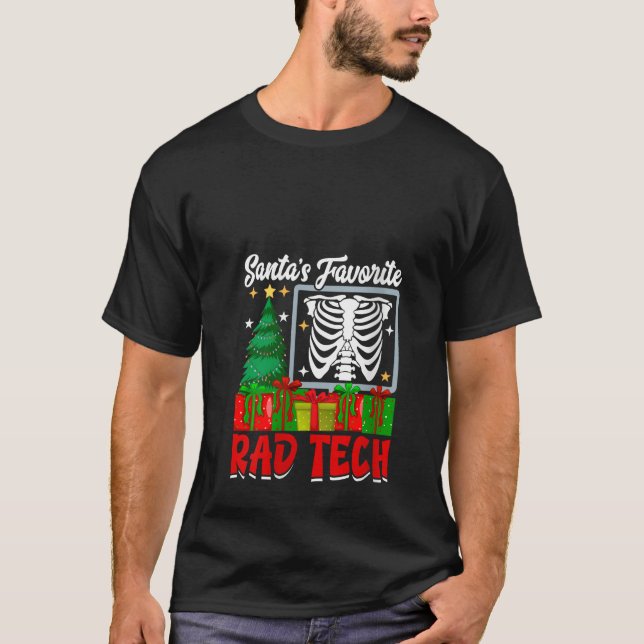 Christmas Santa Favourite Rad Tech X ray Xmas Paja T-Shirt (Front)