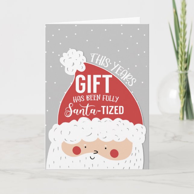 CHRISTMAS SANTA FUNNY  Greeting Card (Front)