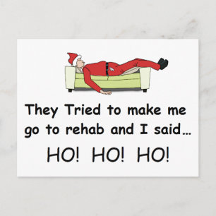 Christmas Santa Funny Holiday Postcard