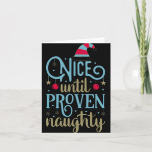 Christmas Santa Funny Saying Humor Tygraphy T Shir Card