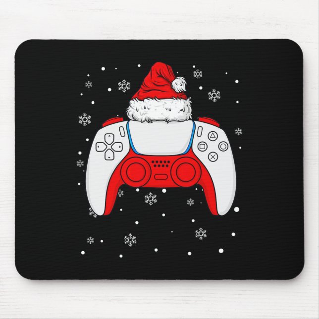 Christmas Santa Gamer Controller Boys Kids Teens G Mouse Mat (Front)