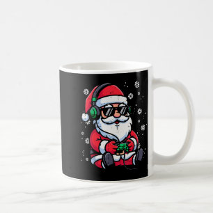 Christmas Santa Gamer Funny Xmas Video Gaming Men Coffee Mug