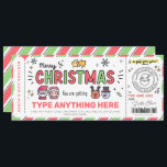 Christmas Santa Gift Voucher Template for kids<br><div class="desc">These DIY gift tickets are perfect for last minute gifts or something you haven't purchased yet.</div>
