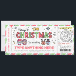 Christmas Santa Gift Voucher Template for kids<br><div class="desc">These DIY gift tickets are perfect for last minute gifts or something you haven't purchased yet.</div>