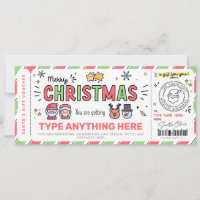 Christmas Santa Gift Voucher Template for kids